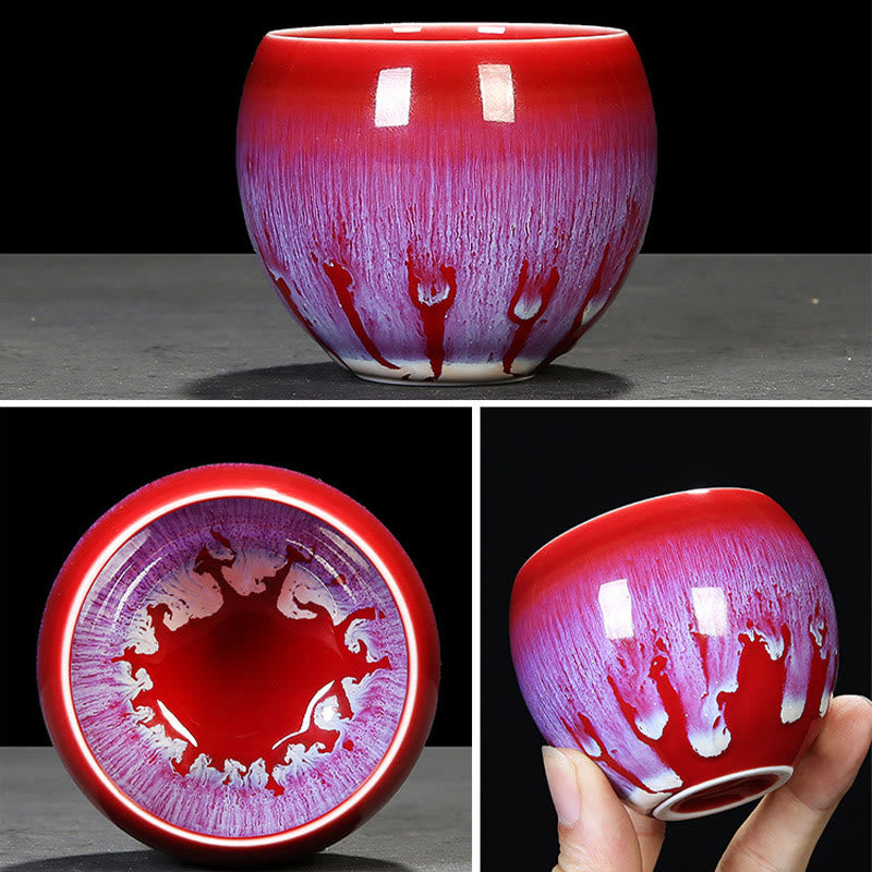 Buddha Stones Chińskie Jianzhan Glaze Kiln Change Ceramic Tea Cup Tenmoku Kung Fu Tea Cup