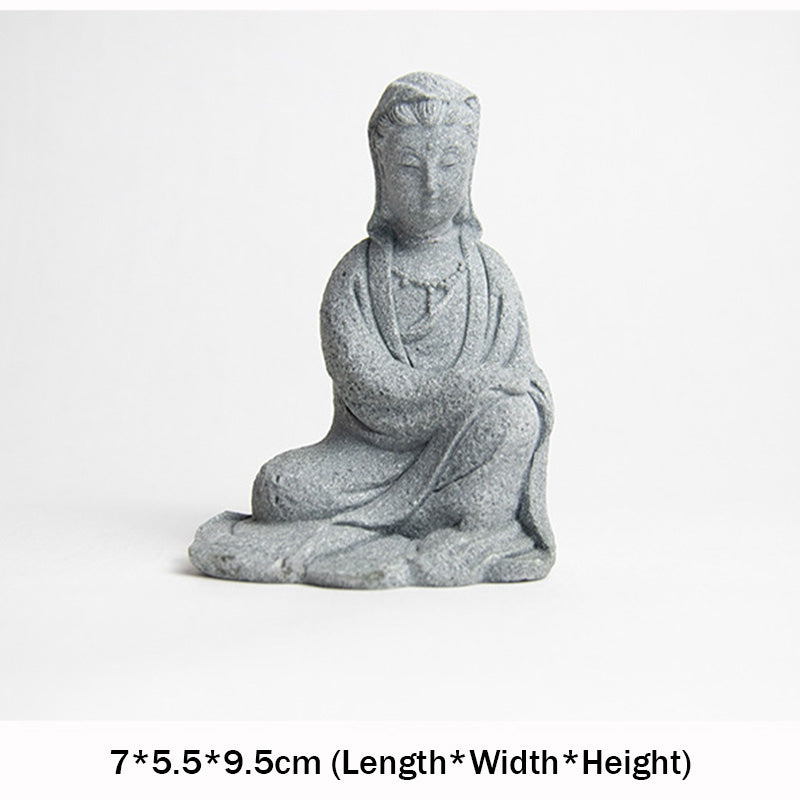 Buddha Stones Avalokitesvara Statuetka Błogosławieństwo Dekoracja Domu