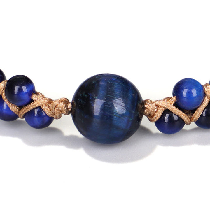 Bransoletka ochronna z kamieni Buddha Stones Divine Blue Tiger Eye
