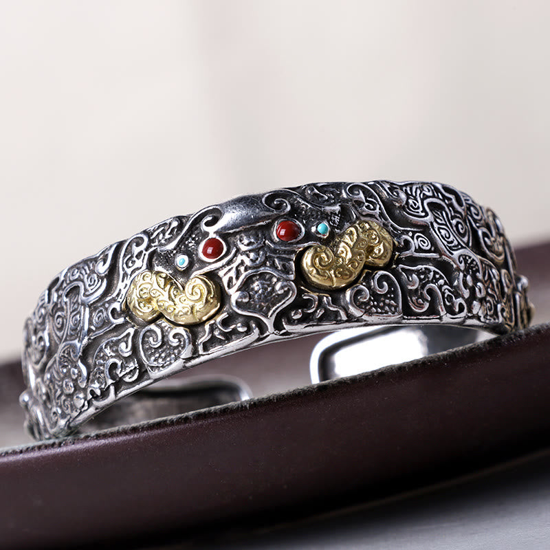 Buddha Stones FengShui Grawerowanie PiXiu Błogosławieństwo Bransoletka Bangle