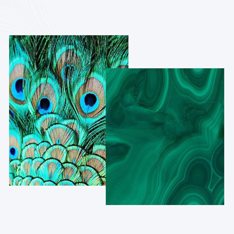 925 Srebrne okrągłe kolczyki z malachitu antylękowe - image 9