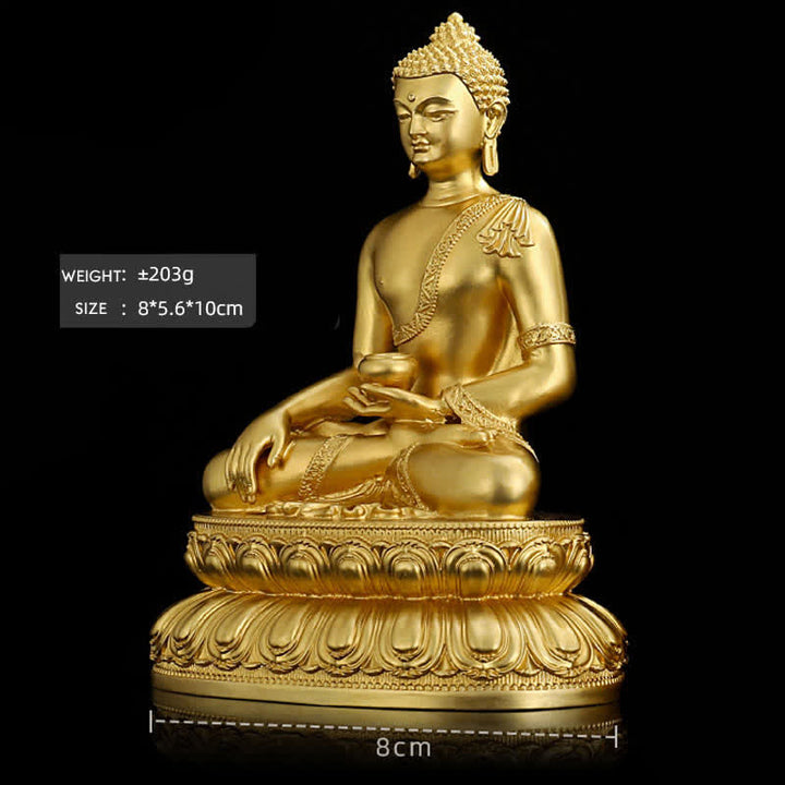 Figurka Buddy Medycyny Shakyamuni Amitabha Spokój Miedziana Statua Dekoracja Domu