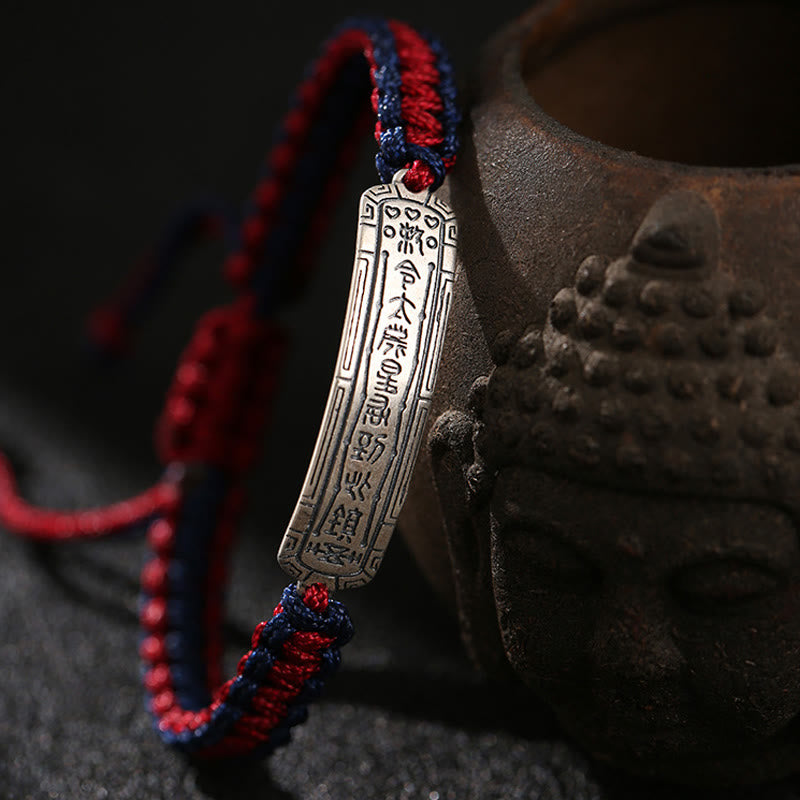 Bransoletka ochronna Buddha Stones 925 ze srebra próby 925 z amuletem pokoju