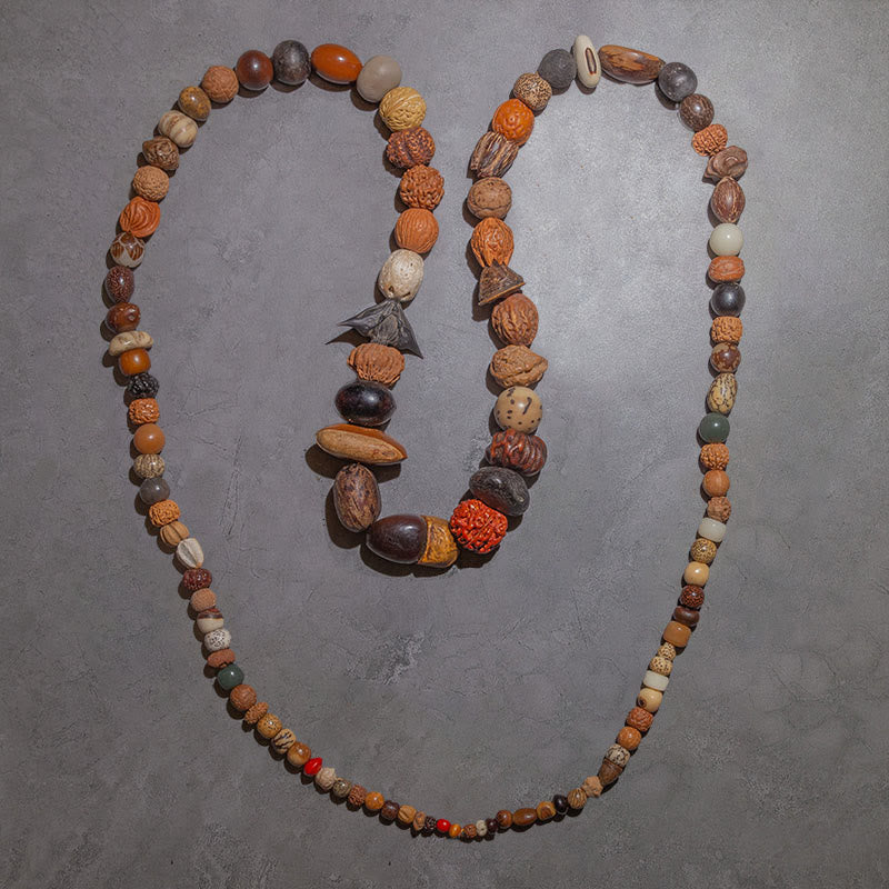 Buddha Stones 108 Mala Koraliki Bodhi Nasiona Szczęścia Bogactwo Bransoletka Mala Nadgarstek