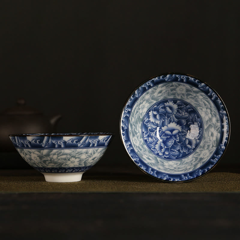 Buddha Stones Kwiaty Fu Charakter Góry Lotos Kwiaty Wiśni Ceramiczny Filiżanka Kung Fu Filiżanka do herbaty