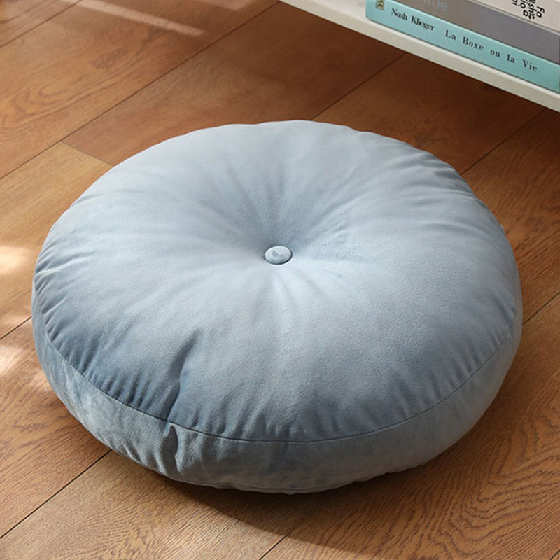 Buddha Stones Lotos Prosty Wzór Lniana Poduszka Medytacyjna Siedzenie Dekoracja Domu Salon - Odłączany - Ok. 40 cm × 10 cm (możliwe niewielkie odchylenia) - PowderBlue - image 28