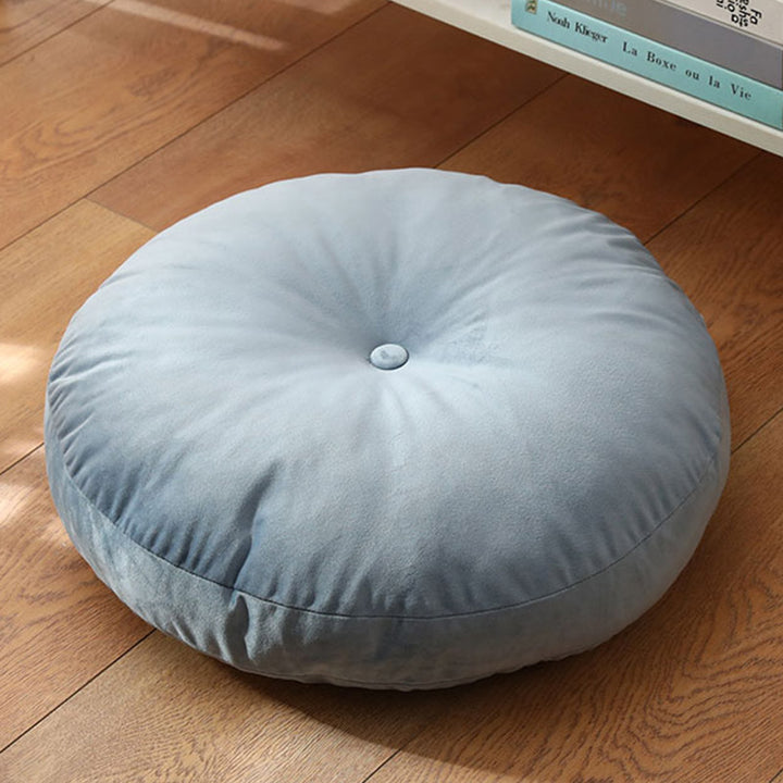 Buddha Stones Lotos Prosty Wzór Lniana Poduszka Medytacyjna Siedzenie Dekoracja Domu Salon - Odłączany - 40cm*10cm - PowderBlue - image 28