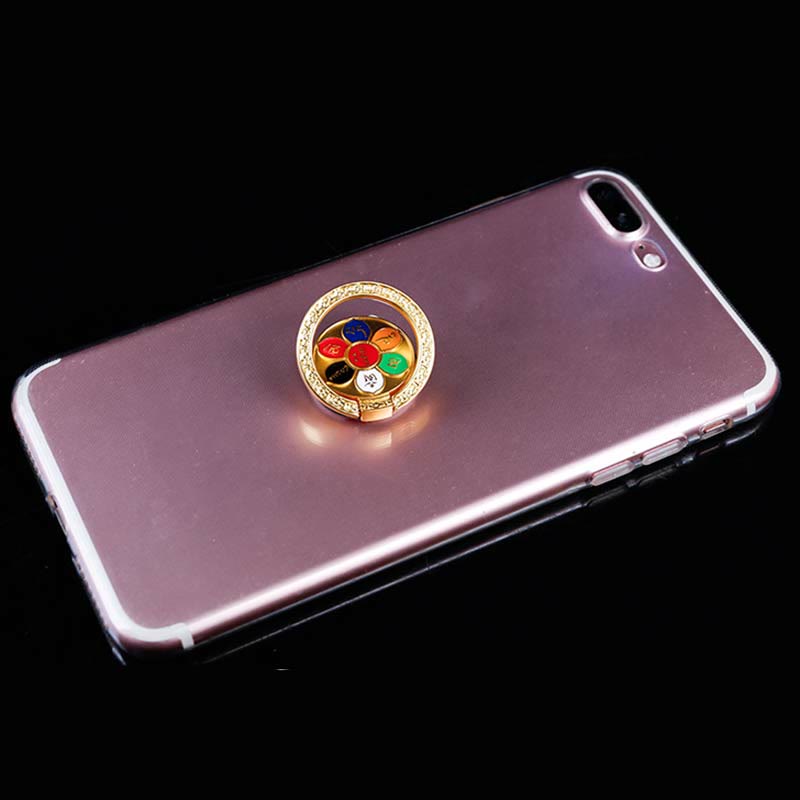 Tybetański Om Mani Padme Hum Peace Phone Ring Bracket Uniwersalny uchwyt na telefon Dekoracje