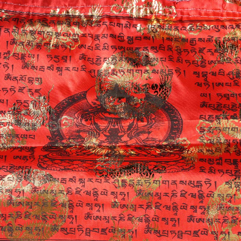 Buddha Stones Tybetańska 5-kolorowa Sutra Błogosławieństwa Długowieczności Wiatru Konia, 20 szt., dekoracja modlitewna na zewnątrz - image 7