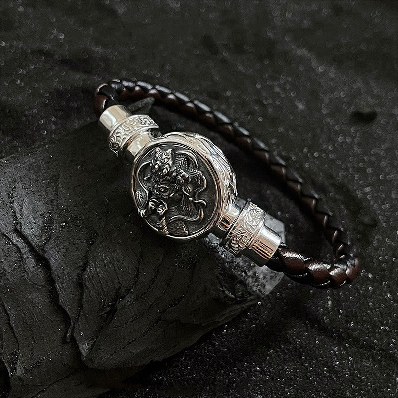 Buddha Stones Tybetańskie 925 Srebro Sterling Zakiram Bogini Bogactwa Błogosławieństwo Ochrona Bransoletka