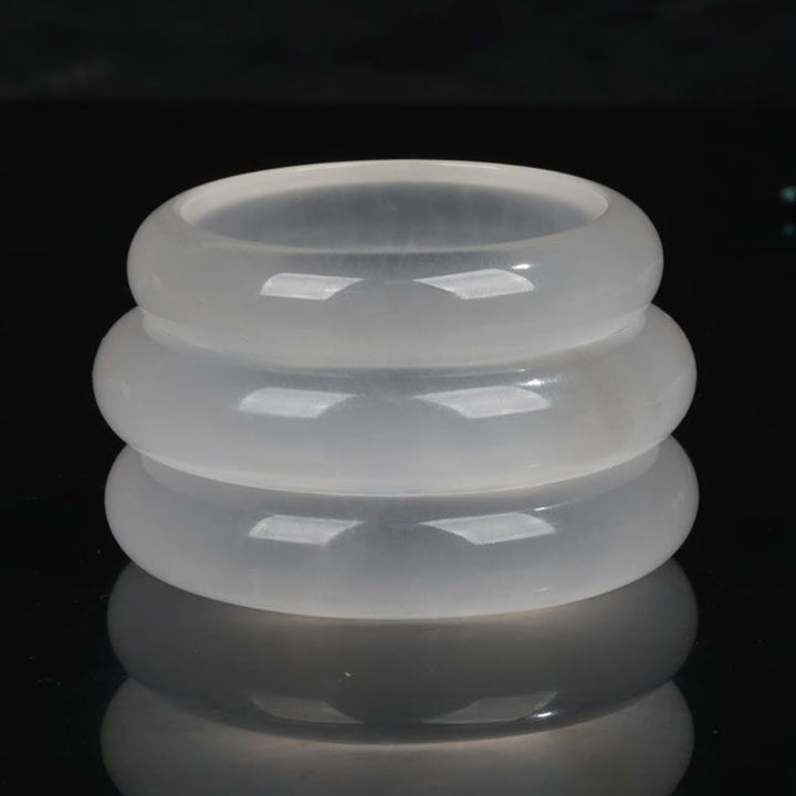 Buddha Stones Naturalny Przezroczysty Złoty Jedwabny Jadeit Bransoletka Bogactwo Szczęście Bangle