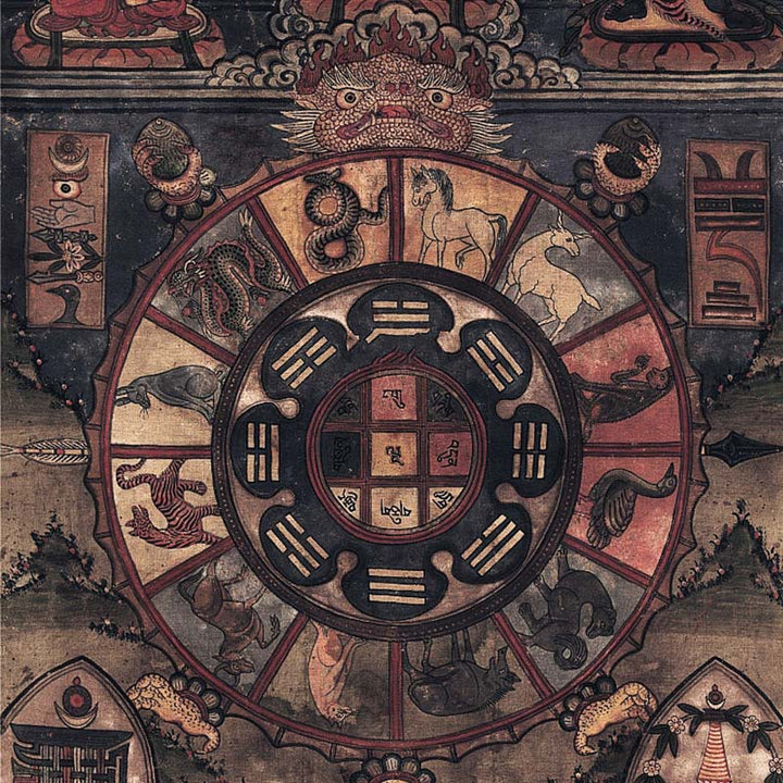 Buddha Stones 108 Mala Koraliki Tybetański Owczy Róg Bursztyn Bransoletka Szczęścia