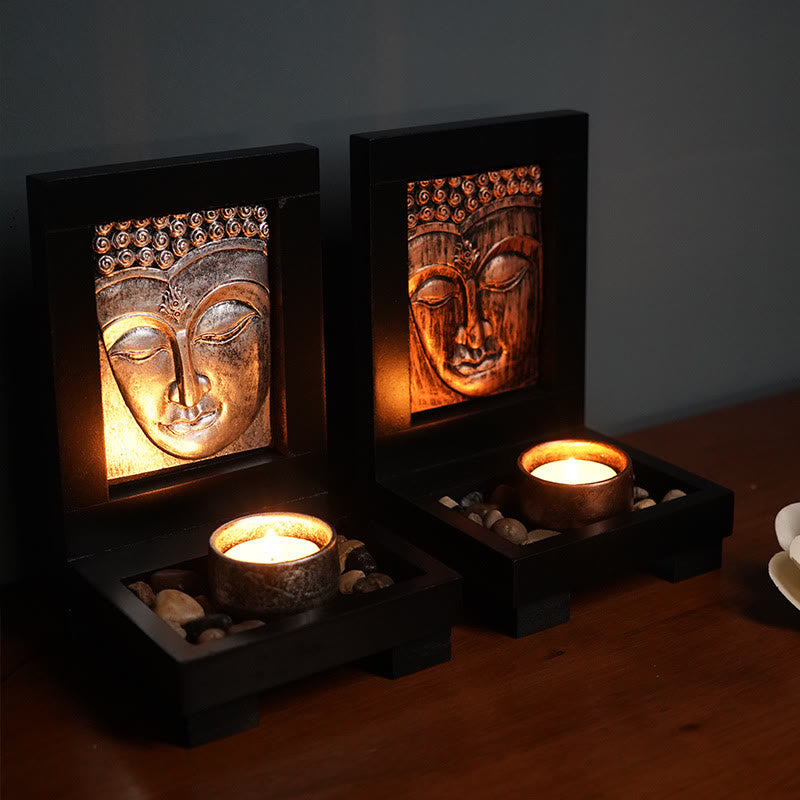 Buddha Stones Budda Współczucie Spokój Dom Modlitwa Ołtarz Zen Dekoracja - image 1