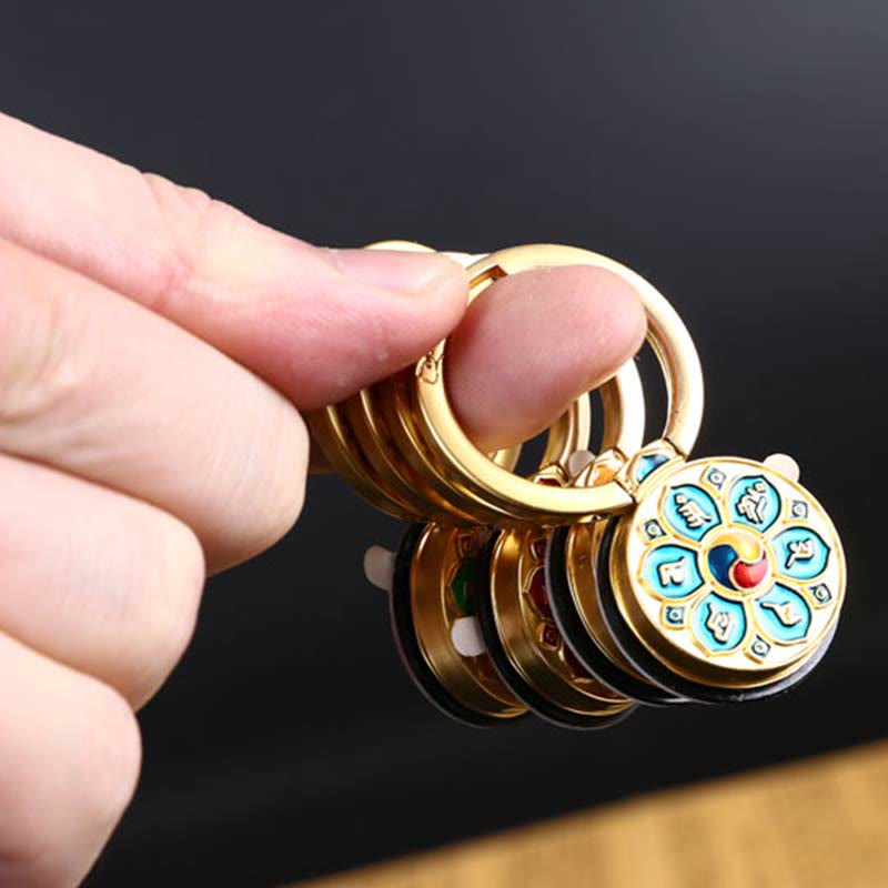 Tybetański Om Mani Padme Hum Peace Phone Ring Bracket Uniwersalny uchwyt na telefon Dekoracje