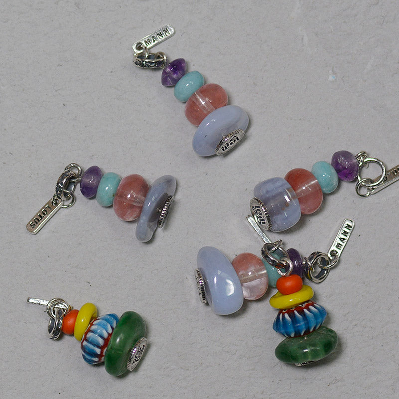 Buddha Stones Zen Cairn Labradorite Różne Kryształy Spokojny Wisiorek Naszyjnik - image 3