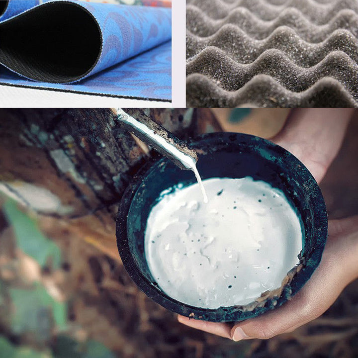 Buddha Stones Tybetańska mandala, słoń, lotos, ryba koi, naturalna gumowa mata do jogi, dekoracja - image 8