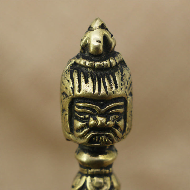 Buddha Stones ręcznie robione Nepal mały Wadżra Dorje grawerowane oświecenie miedziana dekoracja
