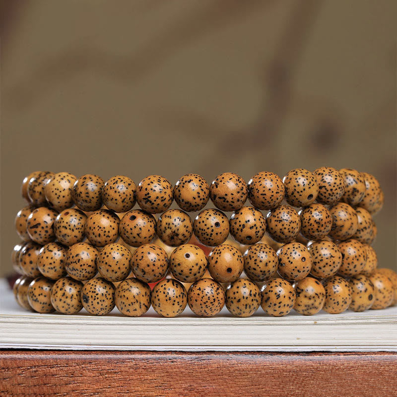 Buddha Stones 108 Koraliki Mala Bodhi Nasiona Czerwony Agat Bransoletka Pomyślności
