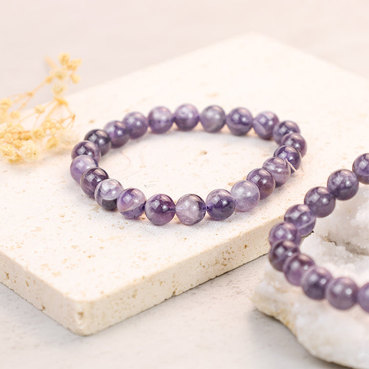 Buddha Stones Bransoletka Oczyszczająca Ametyst