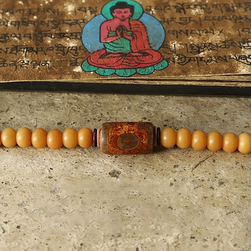 Buddha Stones Tybet 108 Mala Koraliki Bodhi Seed Bagua Vajra Bransoletka bogactwa