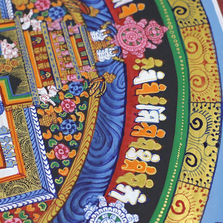 Buddha Stones Tybetańskie Thangka Malowanie Błogosławieństwo Ręcznie Robiona Dekoracja - image 4