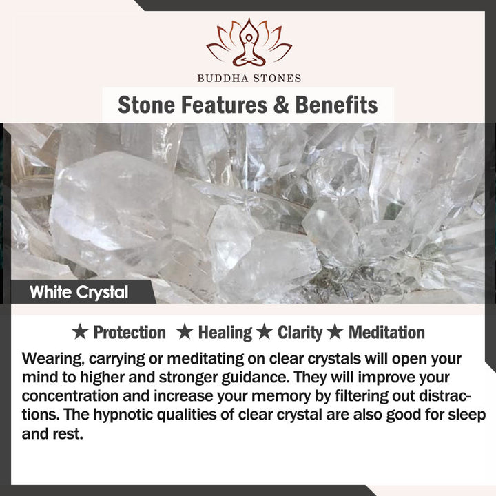 Buddha Stones Naturalny Kwarc Kryształ Księżyc Drzewo Życia Uzdrawiająca Energia Naszyjnik Wisiorek - image 12