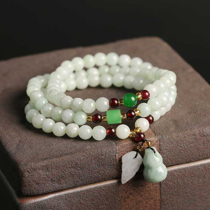 Bransoletka z naturalnego jadeitu PiXiu Buddha Stones Kamienie Buddy Obfitość