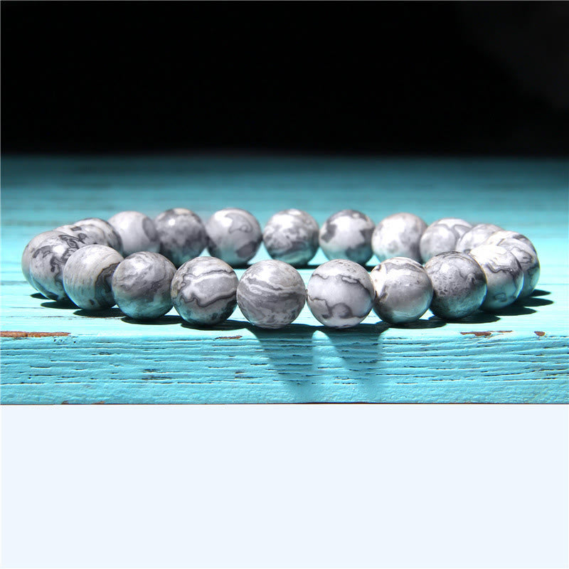 Bransoletka z koralików Natural Agat Stone Crystal Balance