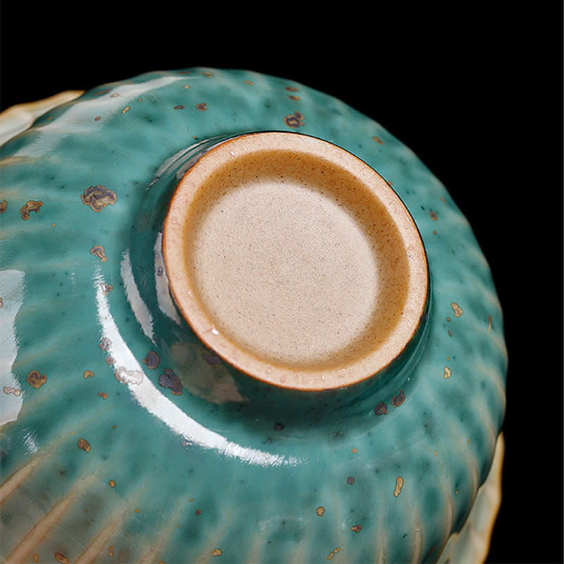 Buddha Stones Retro Glazura Zmiana Pieca Ceramiczny Gaiwan Sancai Filiżanka Kung Fu Filiżanka I Spodek Z Pokrywką
