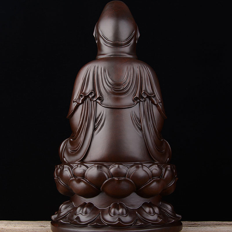 Buddha Stones Awalokiteśwara Hebanowy Lotos Harmonia Błogosławieństwo Dekoracja Domu - image 4