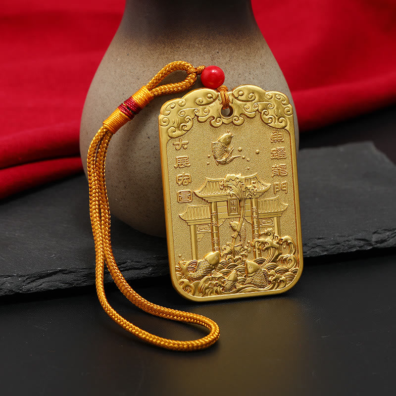 Buddha Stones Feng Shui Pomyślna Gwiazda Wenchang Pen Pagoda Koi Fish Samochód Wisząca Dekoracja