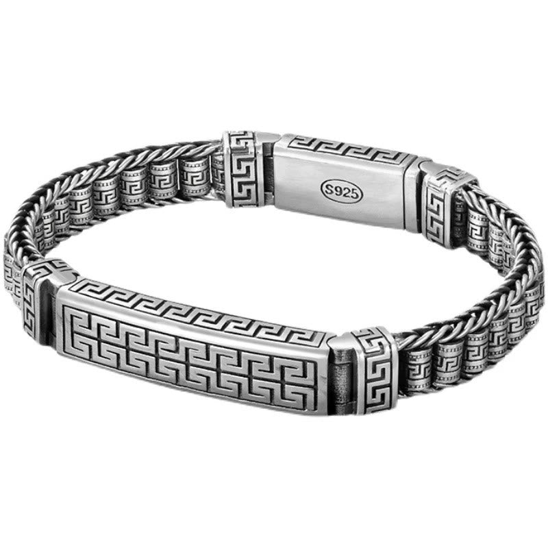 Bransoletka z Buddha Stones Vintage Lines Pattern Balance Rotable