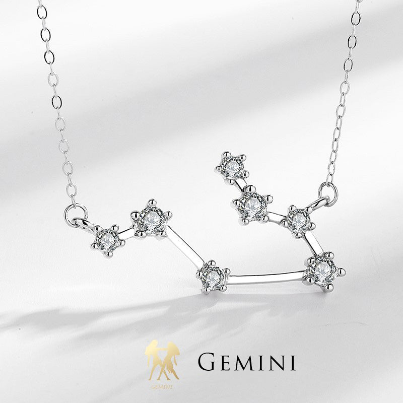 Buddha Stones 925 Srebro Sterling 12 Konstelacji Zodiaku Astrologia Błogosławieństwo Naszyjnik Wisiorek - Bliźnięta - image 21