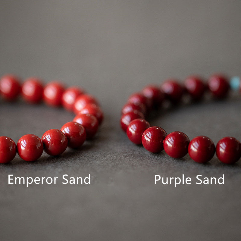 Bransoletka z Buddha Stones Cinnabar Green Aventurine Fortune Luck
