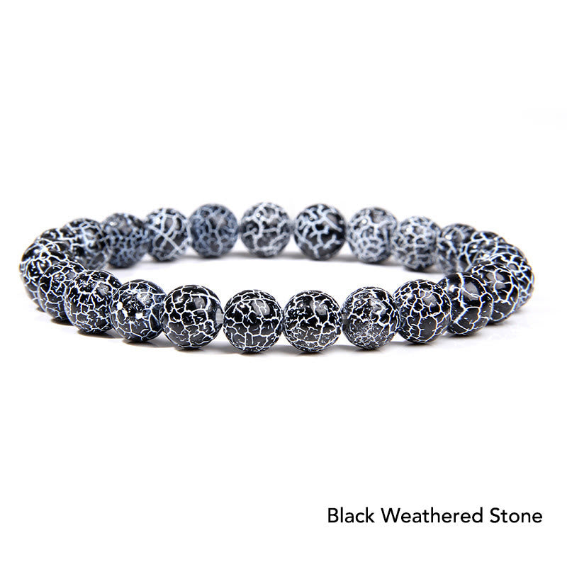 Bransoletka z koralików Natural Agat Stone Crystal Balance