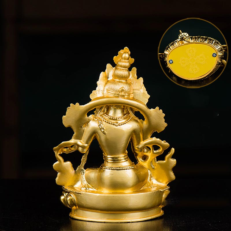 Buddha Stones Bodhisattwa Biała Tara Nadzieja Ochrona Pozłacana Statua Dekoracja