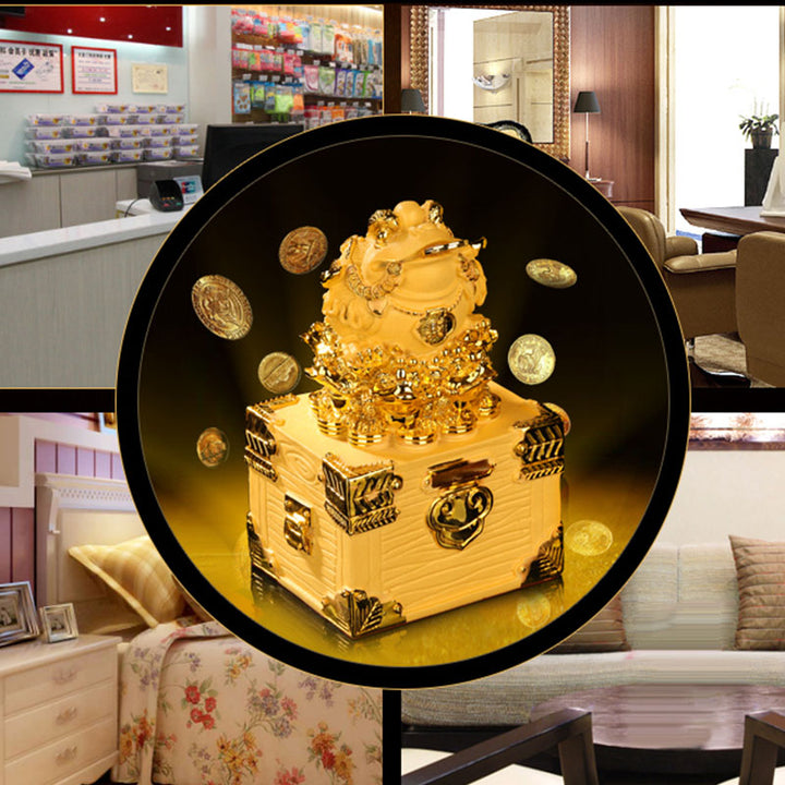 Buddha Stones Feng Shui Pieniądze Żaba Statua Szczęście Bogactwo Dekoracja - image 10