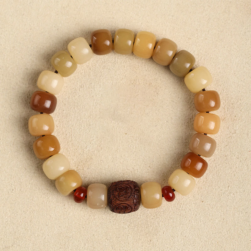 Buddha Stones Naturalne Nasiona Bodhi Władca Lasu Trupów Om Mani Padme Hum Bransoletka Mądrości