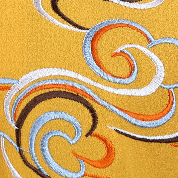 Buddha Stones Pomyślne Chmury Haft Medytacja Modlitwa Duchowy Zen Tai Chi Qigong Praktyka Unisex Zestaw Ubrań - image 13