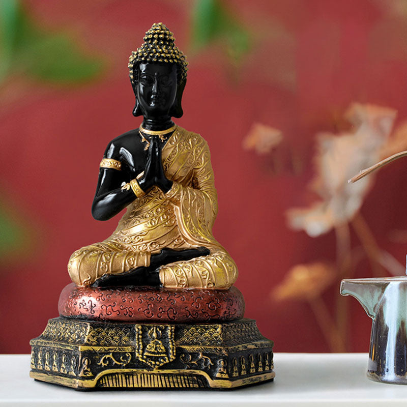 Buddha Stones, żywiczna statua Buddy Współczucia, dekoracja