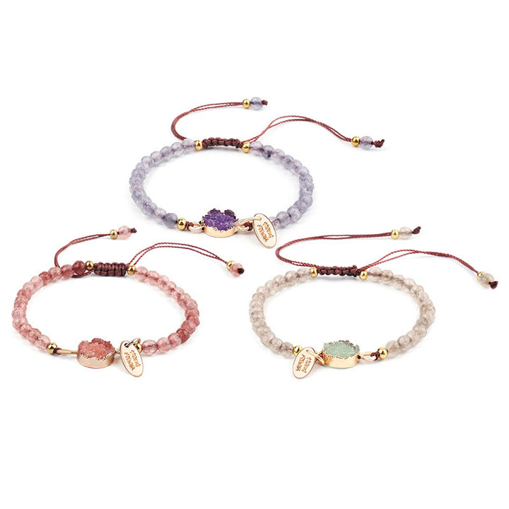 Bransoletka z naturalnego kryształu Buddha Stones Lucky Healing