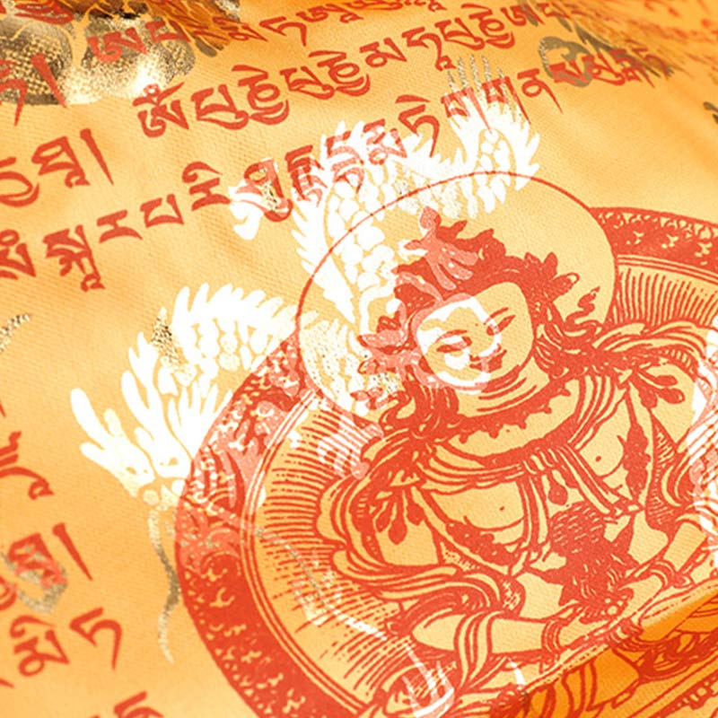 Buddha Stones Tybetańska 5-kolorowa Sutra Błogosławieństwa Długowieczności Wiatru Konia, 20 szt., dekoracja modlitewna na zewnątrz - image 10