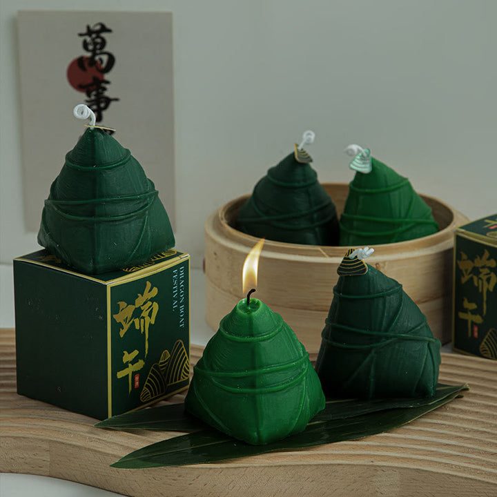 Buddha Stones , Festiwal Smoczych Łodzi, Wzór Zongzi, Świeca Zapachowa, Prezent Dla Rodziny, Przyjaciół