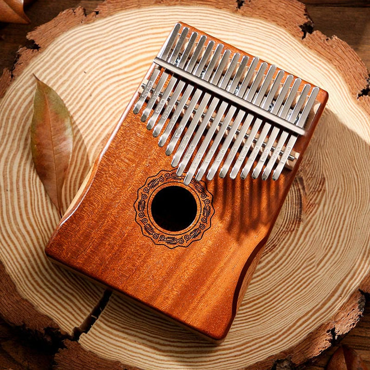 Kalimba z Buddha Stones 17 klawiszy Pianino kciukowe Drewno mahoniowe Akacja Orzech Przenośne pianino palce