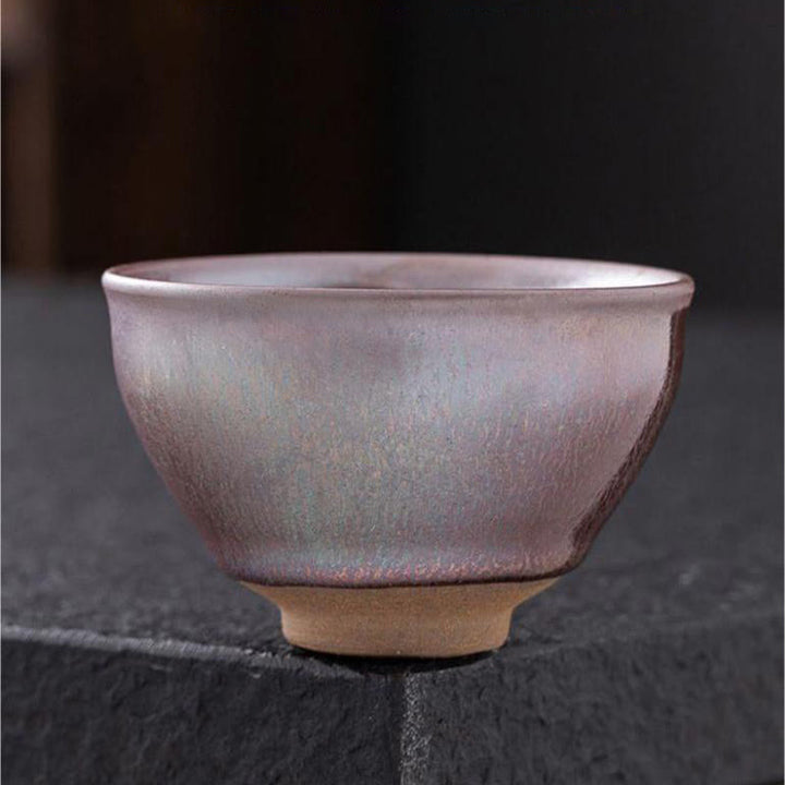 Buddha Stones Chińska różowa złota porcelana Jianzhan Filiżanka do herbaty Kung Fu Filiżanka