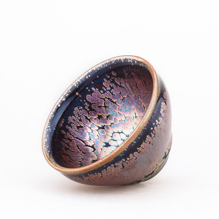 Buddha Stones Ręcznie robiony wzór roślinny Sukulenty Chiński Jianzhan Ceramiczny kubek do herbaty Tenmoku Kung Fu