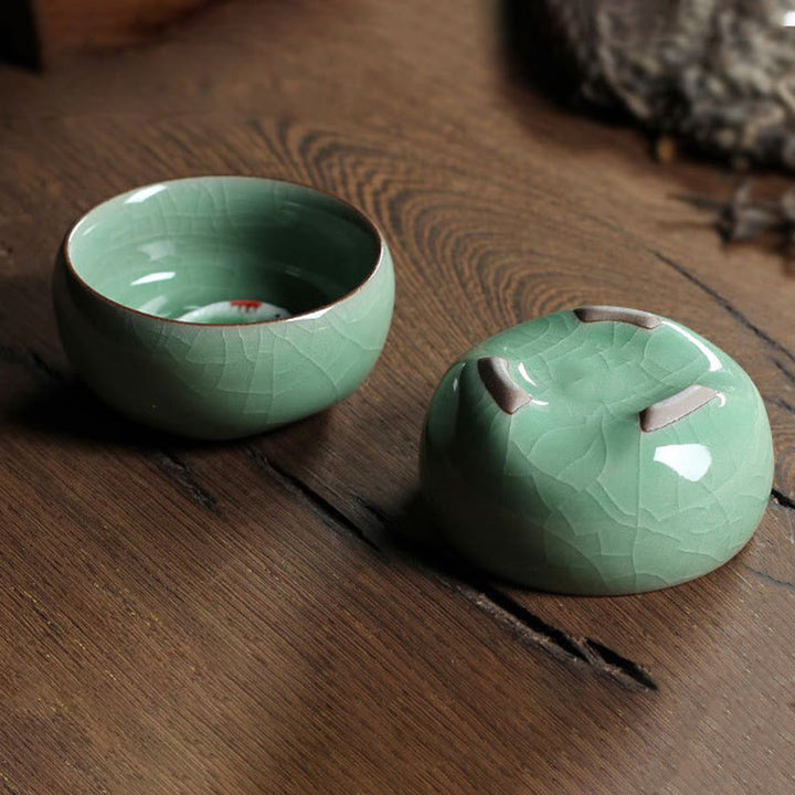 Buddha Stones Kolorowe Ryby Koi Ceramiczny Filiżanka Kung Fu Filiżanka Miska