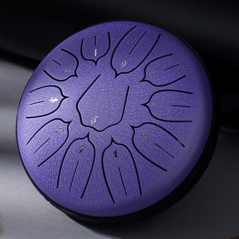 Buddha Stones językowy ze stali Dźwięk uzdrawiający Medytacja Joga Zestaw perkusyjny Lotus 11 nut 6 cali