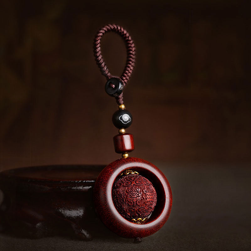 Buddha Stones Tybetańskie Małe Liście Czerwone Drzewo Sandałowe Heban Szczęście Ochrona Obrót Dekoracja - Pomyślny - image 8