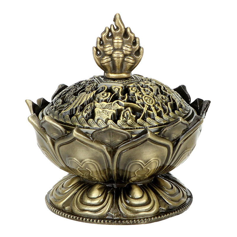 Buddha Stones Tybetański Lotos w Kształcie Oczyszczającego Kadzielnika
